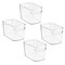 mDesign Plastic Kids Toy Box Storage Organizer Tote Bin, 10" Long, 4 Pack